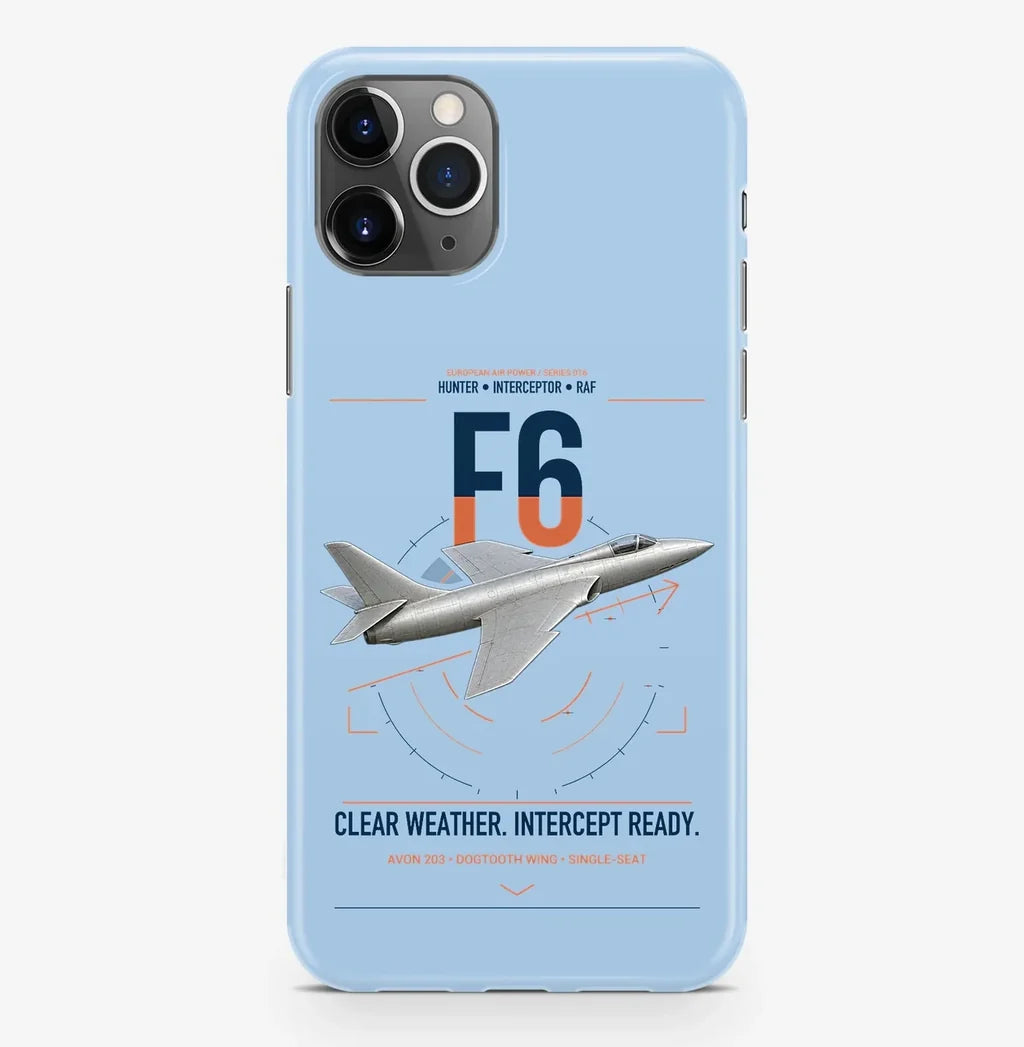 Hawker Hunter F6 design on light blue magsafe iphone case, for iPhone Pro Max