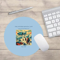 Thumbnail for VINTAGE G4287 - The Powder Morning Lift - Designed Mouse Pads design on lightblue round