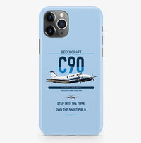 Thumbnail for Beechcraft King Air C90 design on light blue magsafe iphone case, for iPhone Pro Max