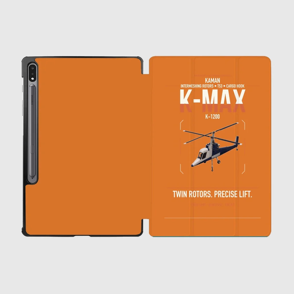 Kaman K-1200 K-MAX design on orange samsung tablet tablet case