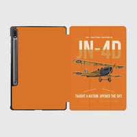 Thumbnail for Curtiss JN-4D Jenny design on orange samsung tablet tablet case