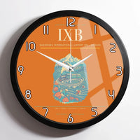 Thumbnail for Bagdogra International Airport (IXB) design on orange framed wall clock