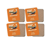 Thumbnail for DHC-3 Otter design on orange 4 pieces set coaster