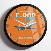 Thumbnail for F-80C Shooting Star design on orange framed wall clock