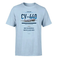 Thumbnail for Convair CV-440 Metropolitan design on light blue single side