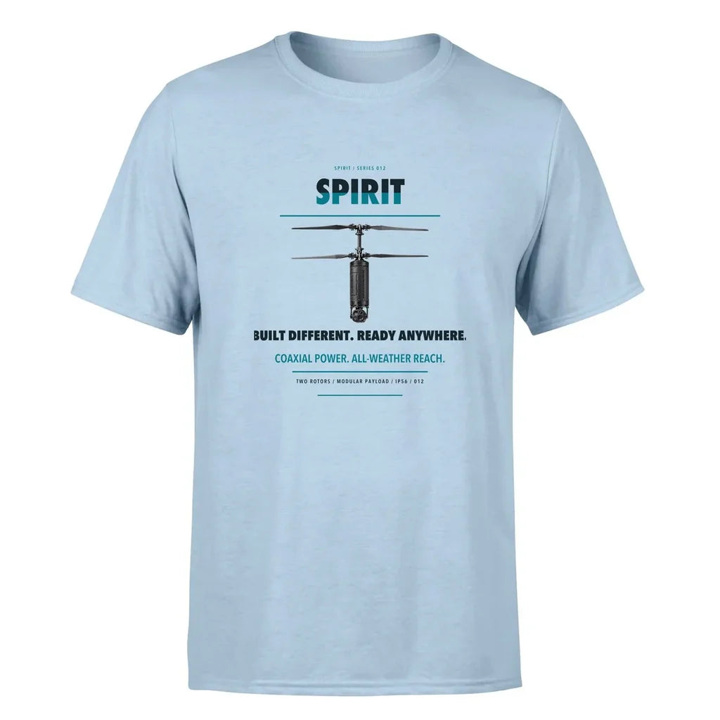 Ascent AeroSystems Spirit design on light blue single side