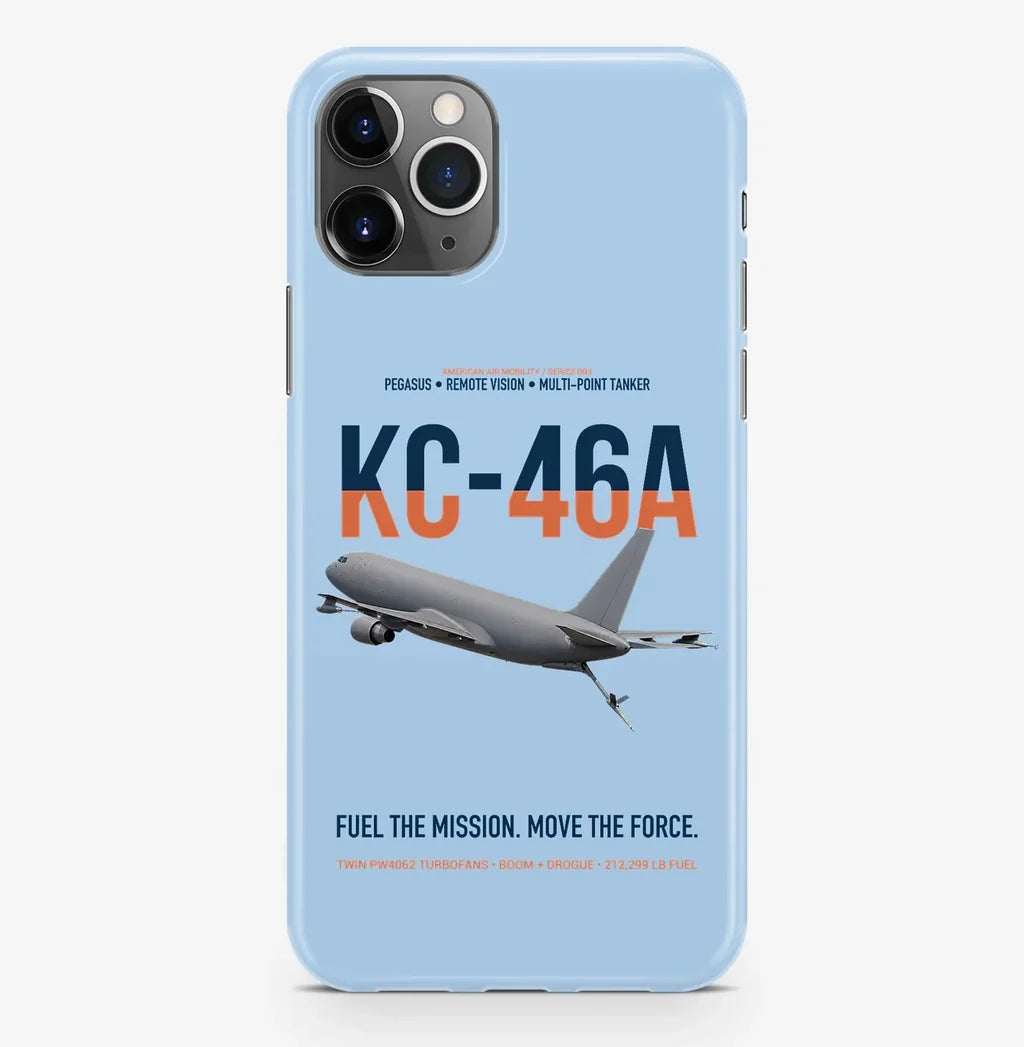 KC-46A PEGASUS design on light blue magsafe iphone case, for iPhone Pro Max