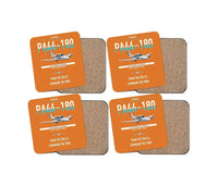 Thumbnail for Piper PA-44-180 Seminole design on orange 4 pieces set coaster