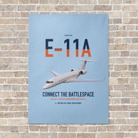 Thumbnail for E-11A BACN vertical canvas print - no frame - light blue background