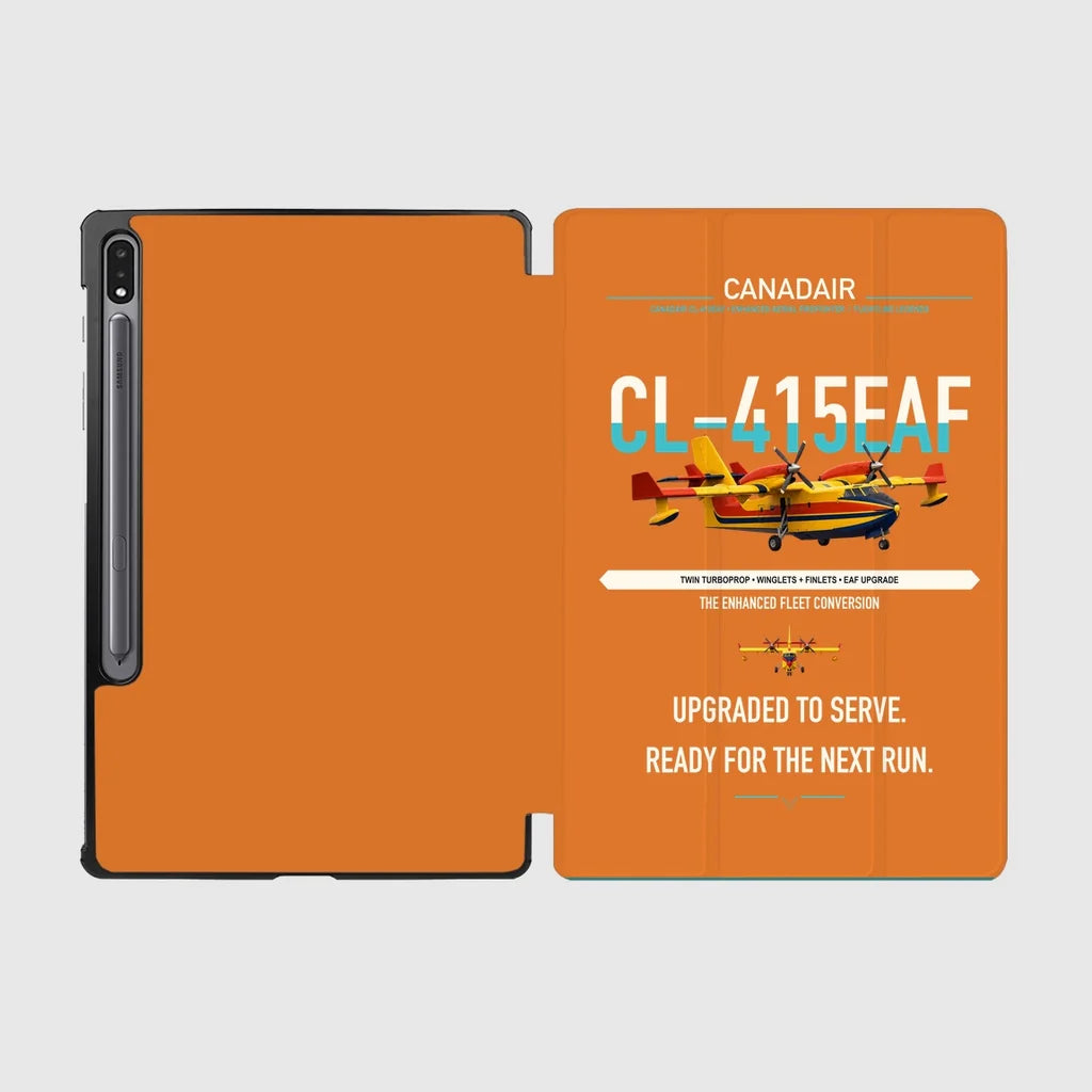 Canadair CL-415EAF design on orange samsung tablet tablet case