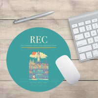 Thumbnail for Recife Guararapes (REC) design on turquoise round mouse pad