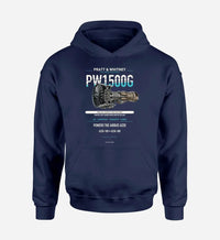 Thumbnail for PW1500G design on navy blue hoodie single side