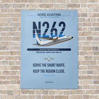Thumbnail for Nord 262A vertical canvas print - no frame - light blue background