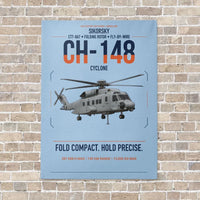 Thumbnail for Sikorsky CH-148 Cyclone vertical canvas print - no frame - light blue background
