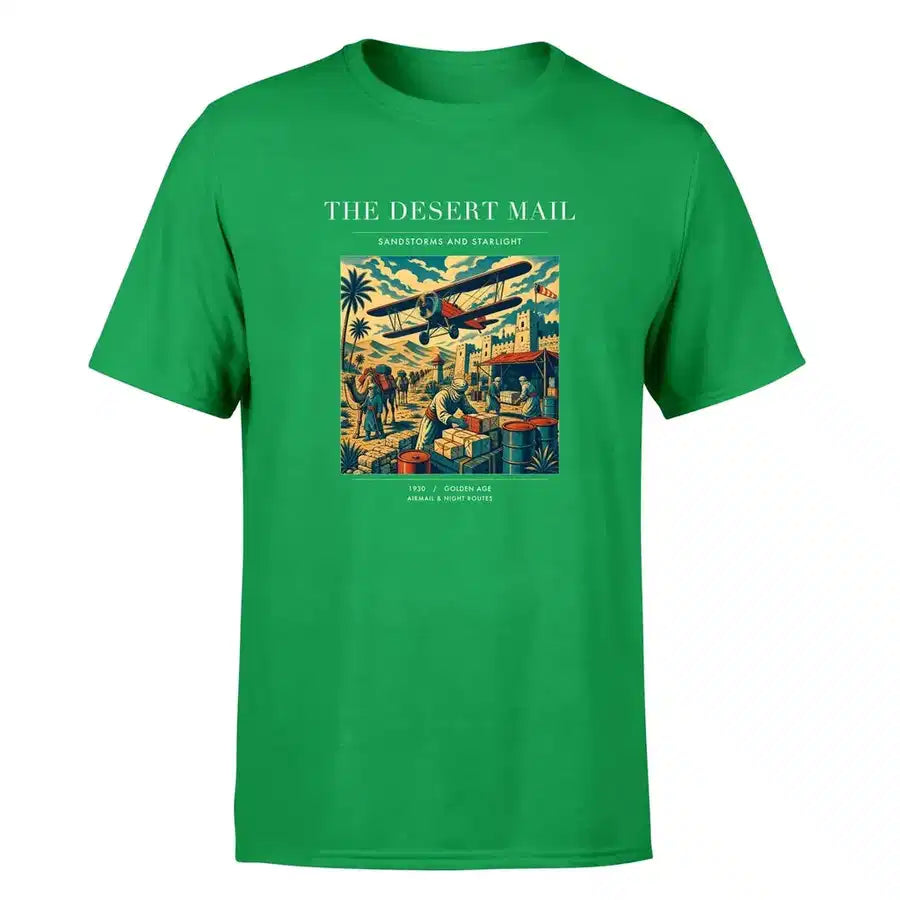 VINTAGE G4020 - The Desert Mail - Premium T-Shirt design on green premium t shirt