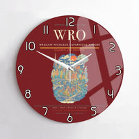 Thumbnail for Wrocaw Nicolaus Copernicus Airport WRO Wall-Clock No-Frame - Dark Red