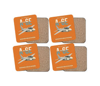 Thumbnail for A-6E Intruder design on orange 4 pieces set coaster