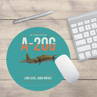 Thumbnail for A-20G Havoc design on turquoise round mouse pad