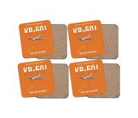 Thumbnail for KB-50J Superfortress design on orange 4 pieces set coaster