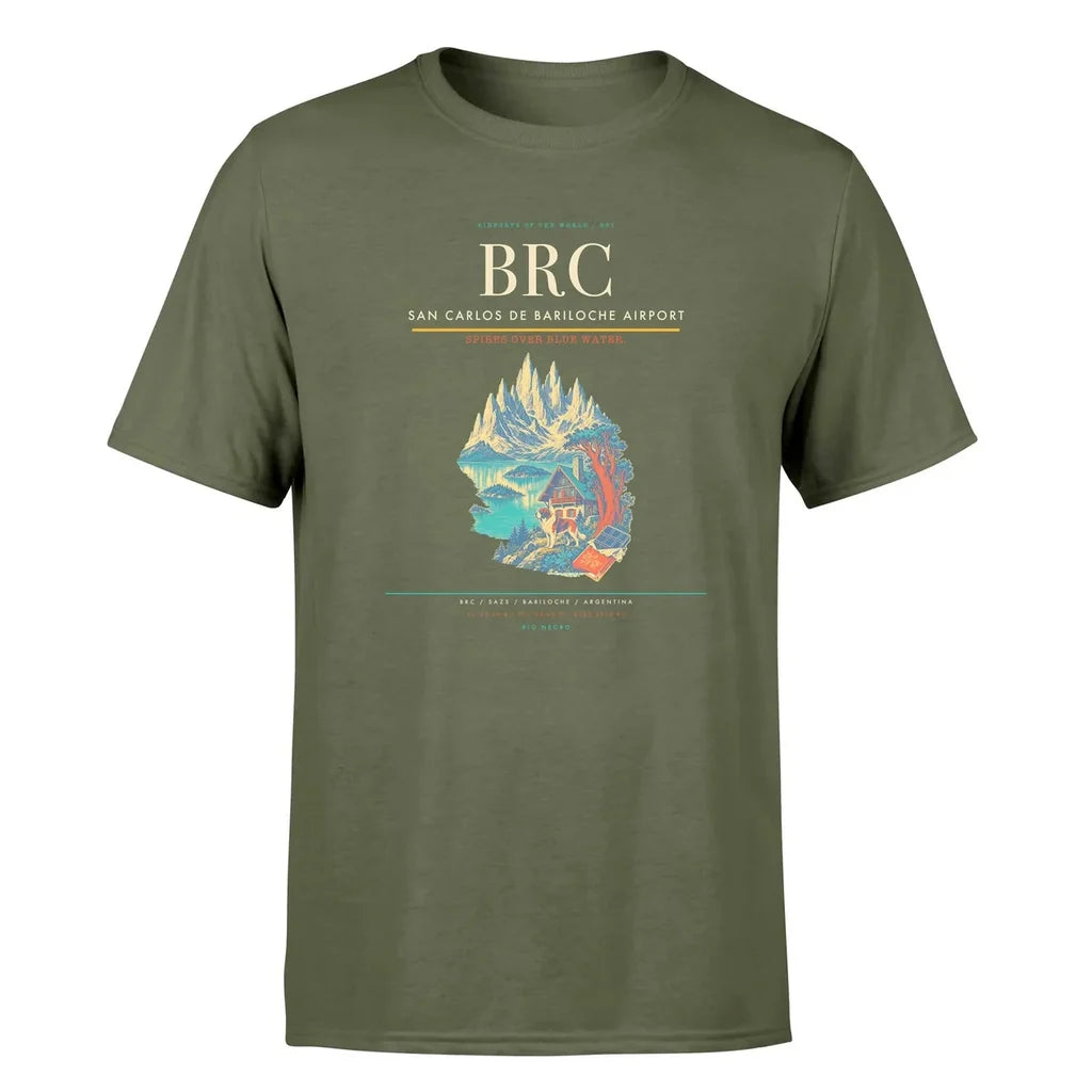 San Carlos de Bariloche Airport (BRC) Premium T-Shirt Green Army