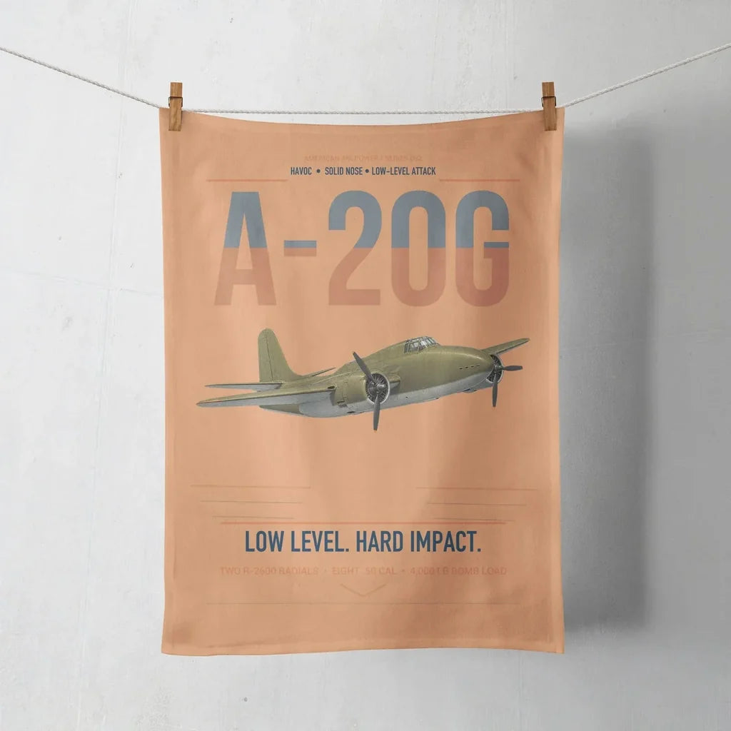 A-20G Havoc design on orange towel