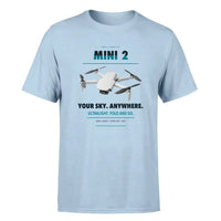 Thumbnail for DJI Mini 2 design on light blue single side