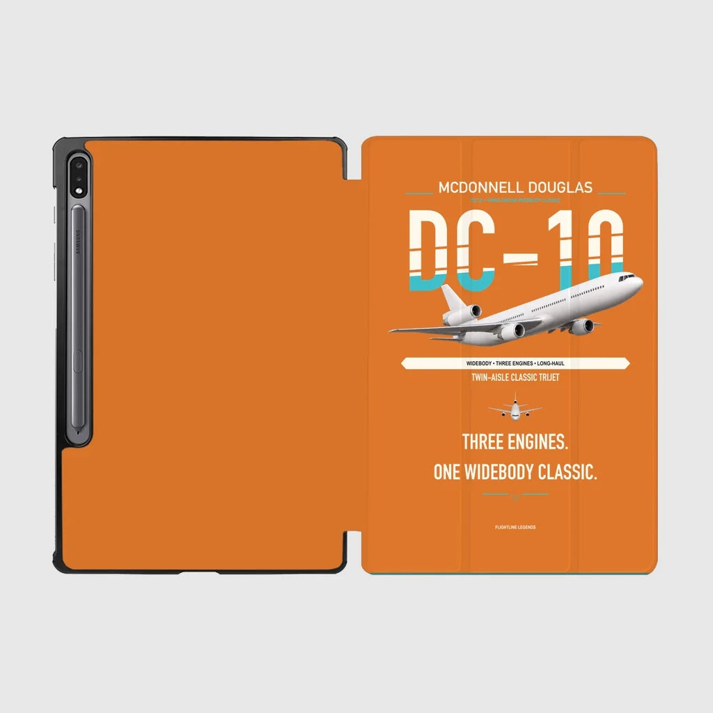 McDonnell Douglas DC-10 design on orange samsung tablet tablet case