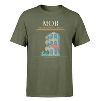 Thumbnail for Mobile Regional Airport (MOB) T-Shirt single-side front print in Green Army | mobile-regional-airport-mob-double-side-t-shirt