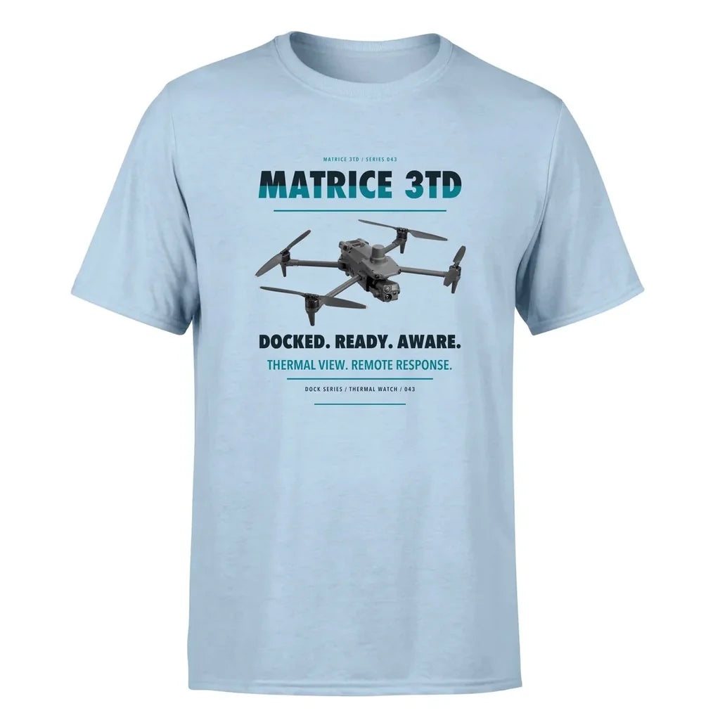 DJI Matrice 3TD design on light blue single side
