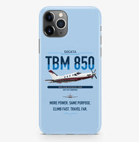 Thumbnail for Socata TBM 850 design on light blue magsafe iphone case, for iPhone Pro Max