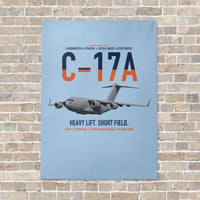 Thumbnail for C-17A Globemaster III vertical canvas print - no frame - light blue background