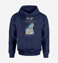 Thumbnail for Gregorio Luperón International Airport (POP) design on navy blue hoodie single-side print