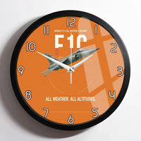 Thumbnail for Dassault Mirage F1C design on orange framed wall clock