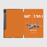 Thumbnail for WC-130J Hurricane Hunter design on orange samsung tablet tablet case