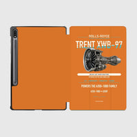 Thumbnail for TRENT XWB-97 design on orange samsung tablet tablet case