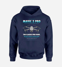 Thumbnail for DJI Mavic 2 Pro design on navy blue hoodie single side
