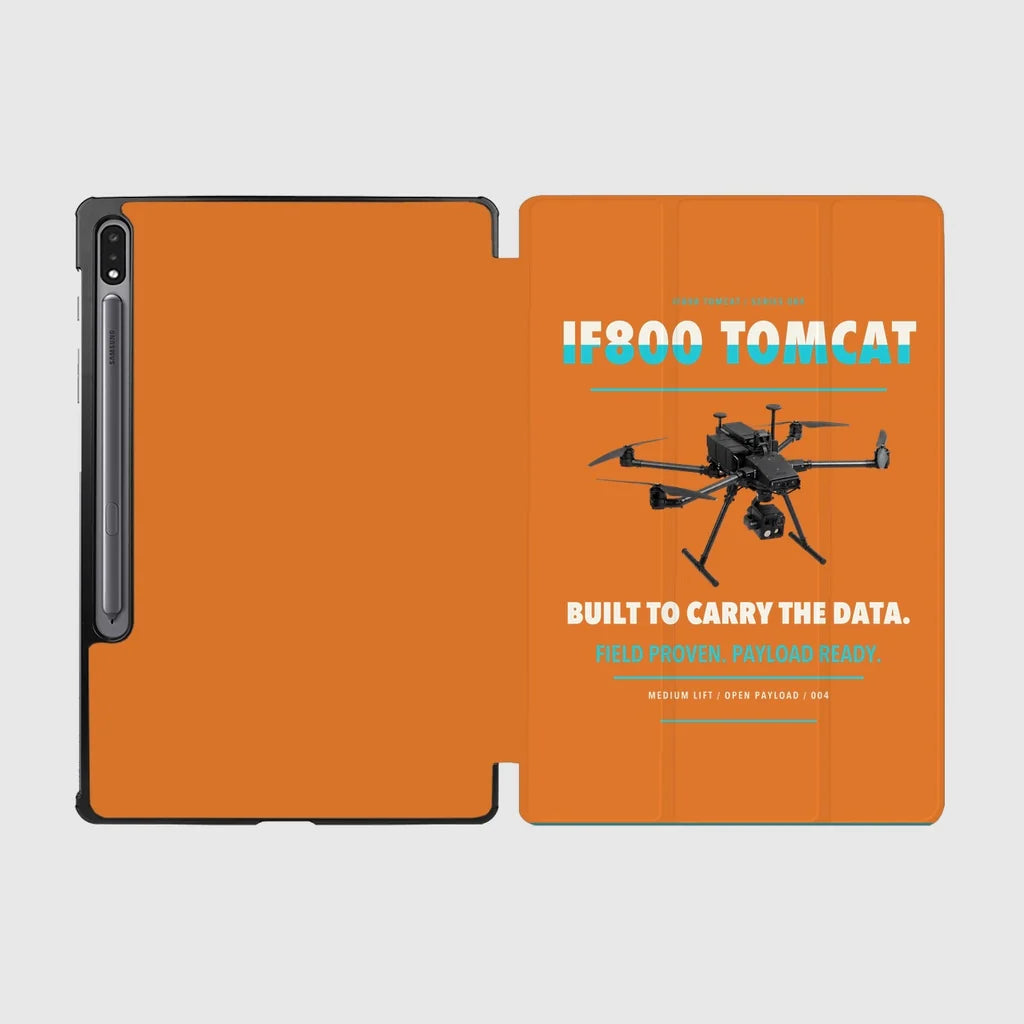 Inspired Flight IF800 Tomcat design on orange samsung tablet tablet case