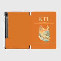 Thumbnail for Kittilä Airport (KTT) design on orange samsung tablet tablet case