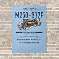 Thumbnail for M250-B17F vertical canvas print - no frame - light blue background