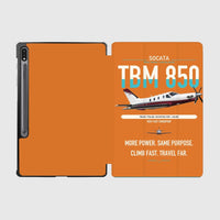 Thumbnail for Socata TBM 850 design on orange samsung tablet tablet case