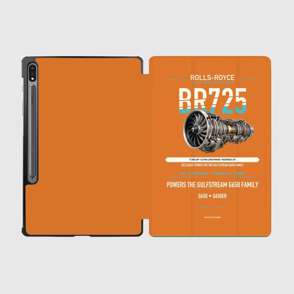 BR725 design on orange samsung tablet tablet case