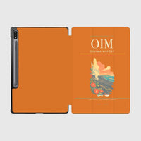 Thumbnail for Oshima Airport (OIM) design on orange samsung tablet tablet case