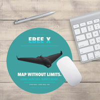 Thumbnail for AgEagle eBee X design on turquoise round mouse pad