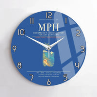 Thumbnail for Godofredo P. Ramos Airport Boracay Caticlan MPH Wall-Clock No-Frame - Blue