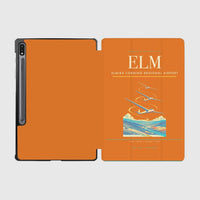 Thumbnail for Elmira Corning Regional Airport (ELM) design on orange samsung tablet tablet case