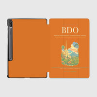 Thumbnail for Husein Sastranegara International Airport (BDO) design on orange samsung tablet tablet case