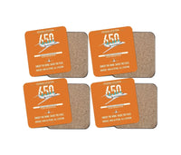 Thumbnail for Cessna Citation 650 - Citation III design on orange 4 pieces set coaster