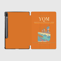 Thumbnail for Greater Moncton International Airport (YQM) design on orange samsung tablet tablet case