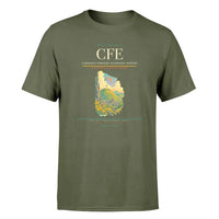 Thumbnail for Clermont-Ferrand Airport (CFE) Premium T-Shirt Green Army