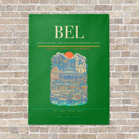 Thumbnail for Belem Val de Cans - Julio Cezar Ribeiro International Airport BEL - Canvas No Frame - Green